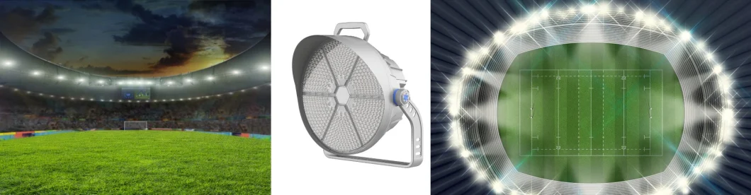 1200W 1000W 800W 600W 400W LED Flood Light LED Alto mástil IP66 Proyectores de alta potencia para campo de carreras Campo deportivo de golf 3