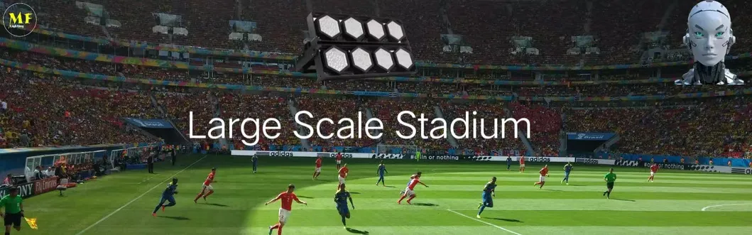 LED Sport Stadium Light Paisaje al aire libre Modular Color Negro Anticorrosión Alto controlador 140lm/W IP67 Ik08 4