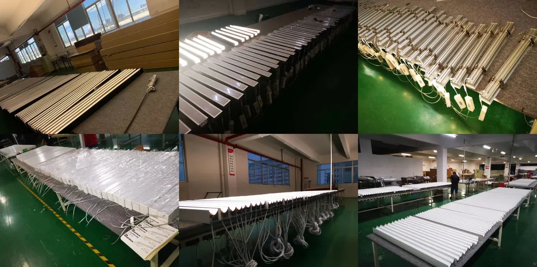 LED Track Lineal Light Ra 90+ Comercio minorista de plástico Industrial Negro Blanco Supermercado Magnético Taller de formable Tienda 8