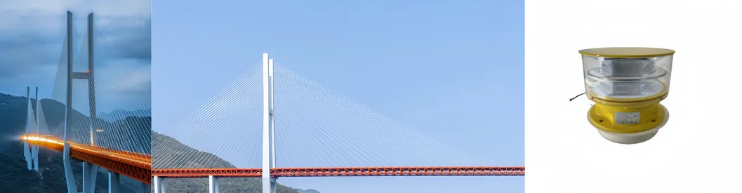 Luz de obstrucción de aviación LED Fotocélula Fundición a presión IP66 Telecomunicaciones Amarillo Gas Plataforma petrolera en alta mar 16