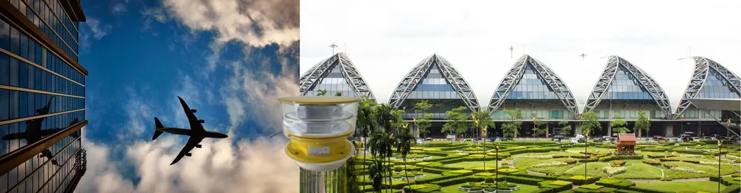 Luz de obstrucción de aviación LED Fotocélula Fundición a presión IP66 Telecomunicaciones Amarillo Gas Plataforma petrolera en alta mar 15