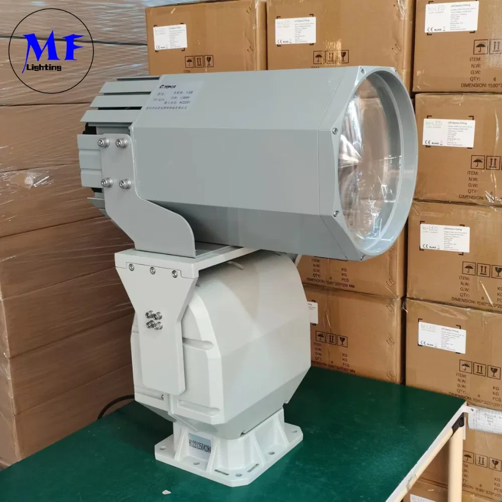 Foco de búsqueda LED 200W 300W IP66 Acero Impermeable Anticorrosión 1000m 3000m Barco Marino Buque Bote Búsqueda Remota Foco de Rescate 10