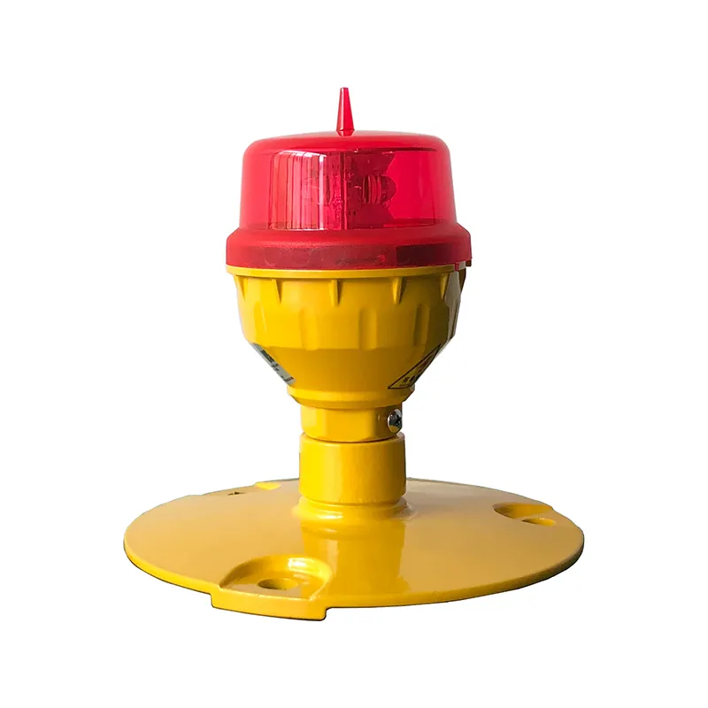 Luz de obstrucción de la aviación LED IP66 Inodoro Rojo Blanco doble cabeza incorporada fotocélula Aeronáutica luz de advertencia de obstáculos LED de baja intensidad 3