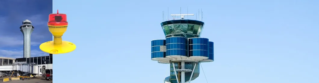 Luz de obstrucción de la aviación LED IP66 Inodoro Rojo Blanco doble cabeza incorporada fotocélula Aeronáutica luz de advertencia de obstáculos LED de baja intensidad 8