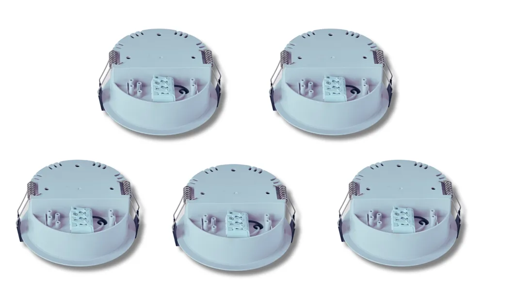 Luz de señal de salida de emergencia LED de pánico empotrada IP65 con batería de respaldo recargable para escuela pública, hospital, blanca 1