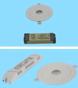 Luz de señal de salida de emergencia LED de pánico empotrada IP65 con batería de respaldo recargable para escuela pública, hospital, blanca 6