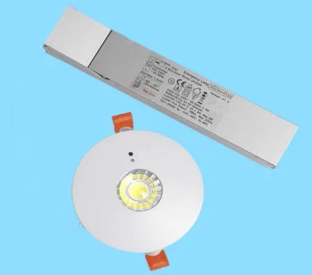 Luz baja, pánico, escape de emergencia, señal de salida, luz 3h IP65 Batería, taller comercial, centro comercial 8
