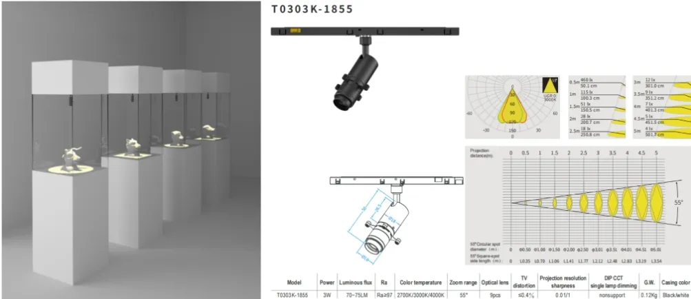 LED Logotipo Gobo Proyector Luz UV ND Zoomable Extensión IP65 Ra97+ Centro de Exposiciones de contorno 18