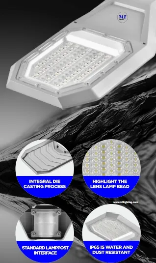 Luz de pared solar LED para jardín, aluminio, impermeable, 200W, IP65, IK08, compacta, para parques, senderos, aceras y carreteras 6