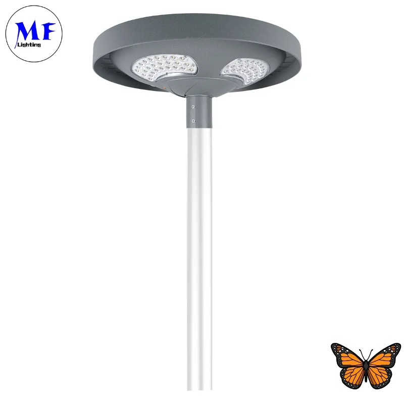 Luz de pared solar LED para jardín, impermeable, 40W, IP65, Ik08, para parque, camino, aceras, escuela, patio 0