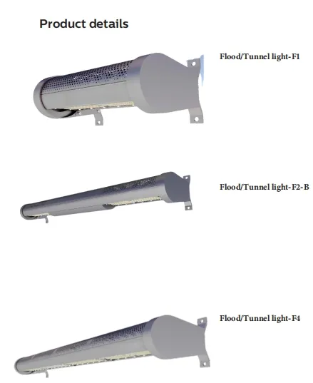 Luz LED de jardín, aluminio, poste impermeable, instalación rápida, IP66, IK10, carretera, inundación, subterráneo, almacén, túnel minero 3