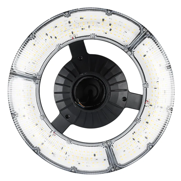 Luz LED de Jardín Ajustable 150W IP65 Incorporada Impermeable 130lm/W Redonda Negra Patio Parque Poste Superior 0