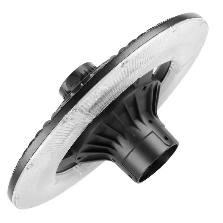 Luz LED de Jardín Ajustable 150W IP65 Incorporada Impermeable 130lm/W Redonda Negra Patio Parque Poste Superior 4