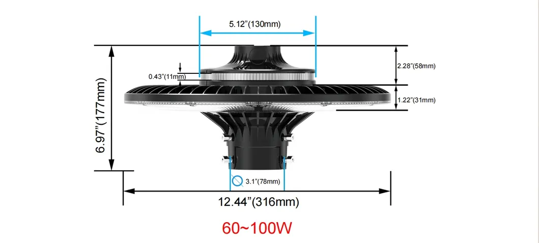 Ahorro de energía LED Puesto de jardín Luz de polo Área de luz 140lm / W Smart-Tuning 200W para la carretera Área de descanso Complejo deportivo Paseo marítimo 4