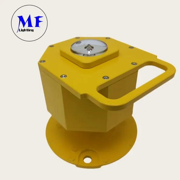 Luz elevada LED para helipuerto-helideck IP66, 360 grados, ajustable, luz de ultra alta intensidad, aeropuerto estándar 1
