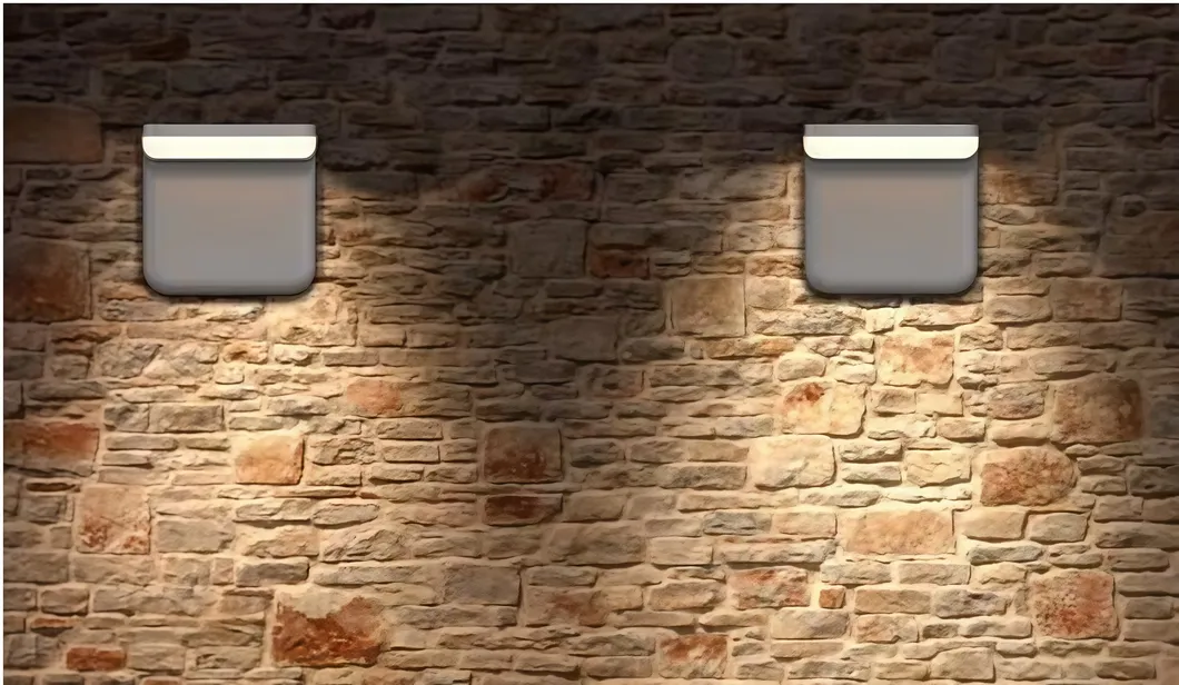 Luz de pared solar LED moderna, novedosa, inteligente, simple, batería de litio, monocristalina, negra, solar, IP66, impermeable, fundición a presión 2