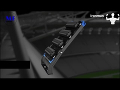 250-1250W Ajustable IP66 5 años Wattanty LED luz de mástil alto con protección contra el sobrecalentamiento para el deporte Fie
