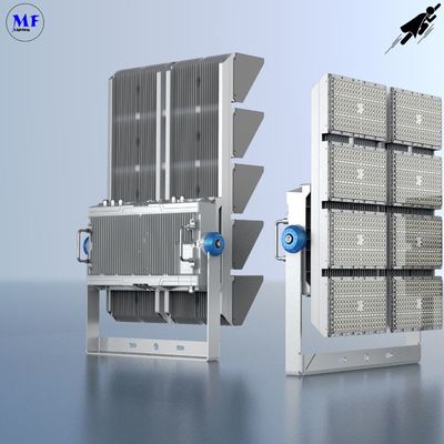 5 Years Warranty 960W LED Stadium Flood Light 3000K-6500K High Color Rendering Index Waterproof Ik10 8 Modules Design