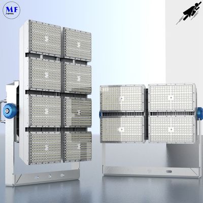 5 Years Warranty 960W LED Stadium Flood Light 3000K-6500K High Color Rendering Index Waterproof Ik10 8 Modules Design