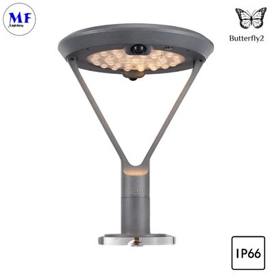 IP66 6.5W Outdoor Solar LED Street Garden Lighting Waterproof Aluminum High Translucent PC Lampshade For Pathway