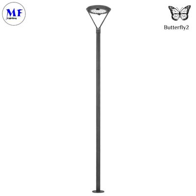 IP66 6.5W Outdoor Solar LED Street Garden Lighting Waterproof Aluminum High Translucent PC Lampshade For Pathway