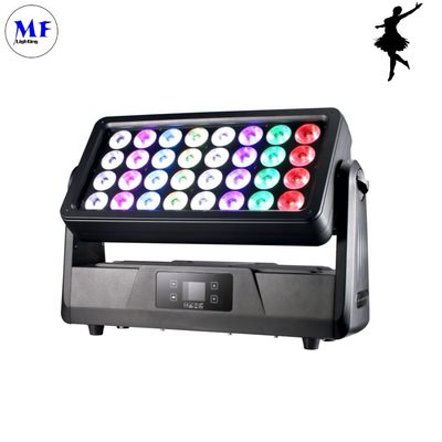 32X30W IP65 RGBW LED Stage Wall Washer Light Waterproof Seetronic DMX AC100-240V Aluminum 25° For Club