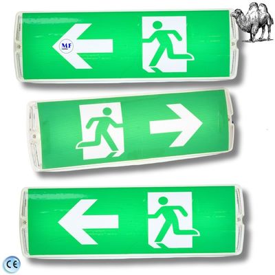 LED Emergency Light ABS Housing DIP Switch Battery Backup Multiple Battery Optional For Harsh Environments