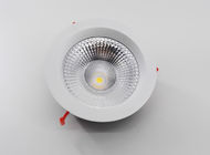 12W - 18W Black High Power COB LED Down Light 60 Beam Angle Dimmable For Hotels