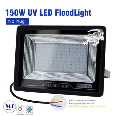 Factory Price IP66 Durable 2835 Chip 395nm UVA 150W Adjustable UV LED Curing Flood Light for High-Speed Production Lines and Flaw Detection