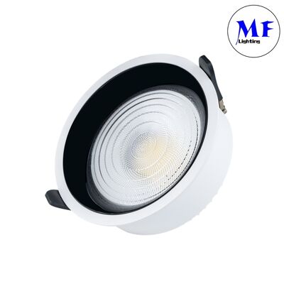 Smart CCT Power Dimming Adjustable High Aluminum Recessed Downlight 7W/10W/12W/15W/18W/20W/25W/30W/35W/40W/45W/50W/60W/70W/80W/100W LED Down Light