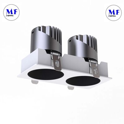 Factory Price Anti-Glare Multiple Housing Colors IP20/IP44 Two Heads 14W/20W/24W/30W/40W LED Spot Light LED Down Light Recessed Down Light