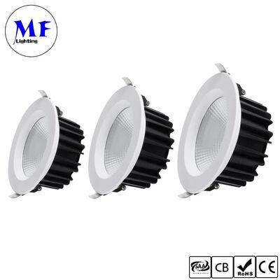 15W Triac /0-10V/Dali-2/Tuya Zigbee Dimmable 100lm/W LED Spot Downlight Beam Angle 60° Recessed Anti-Glare COB LED Down Light for Commercial and Housing Places