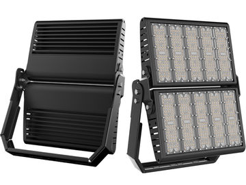 500W High Power Black Aluminum Outdoor Stadium Lighting , LED Sports Ground Floodlights