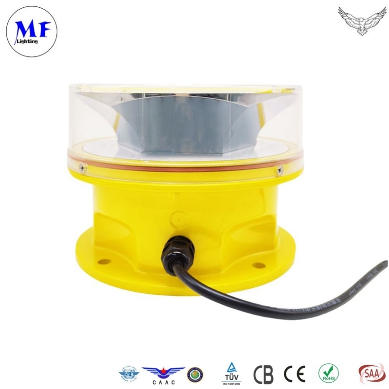 IP66 LED Aviation Obstruction Obstacle Light With Aircraft Warning Red White Beacon For Wind Turbine Control Tower