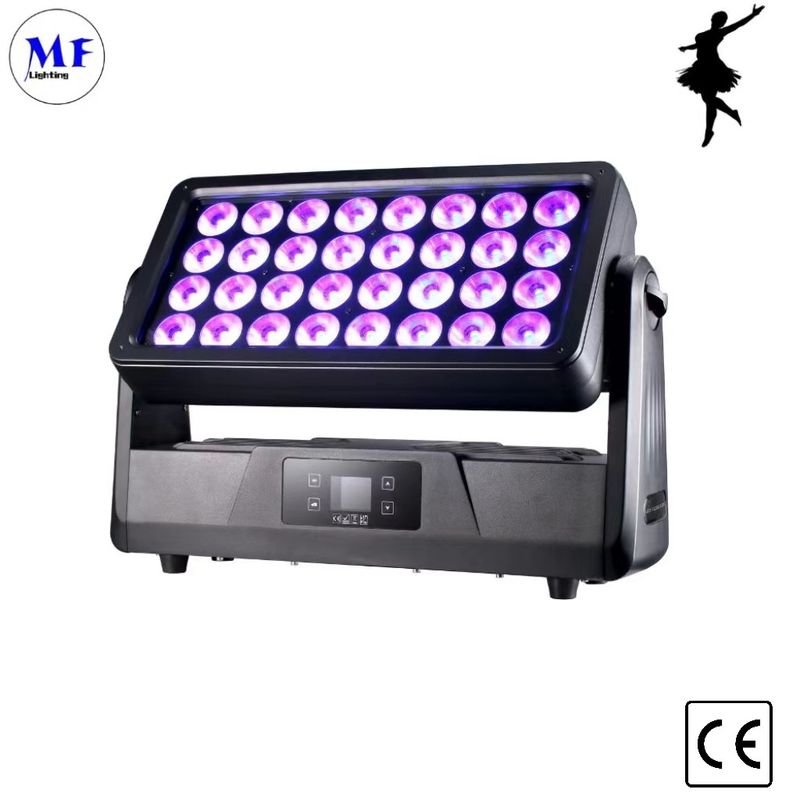 32X30W IP65 RGBW LED Stage Wall Washer Light Waterproof Seetronic DMX AC100-240V Aluminum 25° For Club