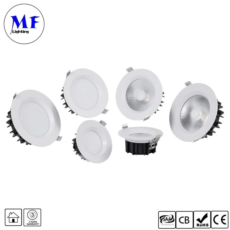 5W CRI90 100lm/W Wide Beam Angle 120° Triac /0-10V/Dali-2/Tuya Zigbee Dimmable LED Spot Downlight Recessed Anti-Glare SMD LED Down Light for Commercial Places