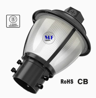 Luz LED de Jardín Ajustable Anti-Choque IP65 48/64/80W Impermeable 130lm/W Farola Césped Blanco y Negro