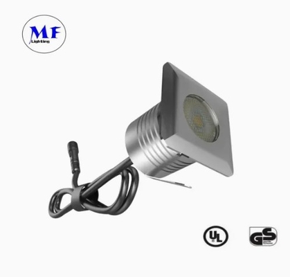 Luz de paso LED IP67 1W Plateada 95lm/W Aceras Camino Jardín Pasarela Escalera Sendero