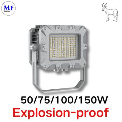 Precio de fábrica ATEX IECEx Certificado de fundición a presión de aluminio LED Luz de inundación a prueba de explosión para petróleo gas GNL planta química minería plataforma marina buque oceánico