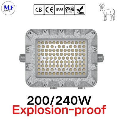 Luz de inundación LED de ATEX Zona 1 Zona 2 Alu. a prueba de agua 300W 400W IP66 Ik10 ásperas centrales eléctricas industriales de acero Gas de aceite de alcohol