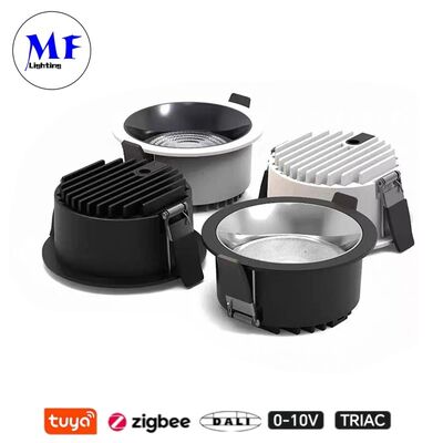 10W 160lm/W Luz LED de retroceso Triac /0-10V/Dali-2 CRI9 Dimmable Ángulo de luz ancha 120° 8INCH/10INCH Luz LED de retroceso contra el deslumbramiento para espacios comerciales