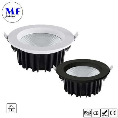 Foco empotrable LED COB de 5W y 100lm/W regulable Triac /0-10V/Dali-2/Tuya Zigbee, con ángulo de haz de 60°, antideslumbrante, para locales comerciales y residenciales