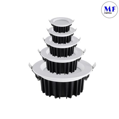 Spot SMD Receso inteligente CCT Adjustable de potencia de atenuación DALI 0-10V Triac 120 ° Blanco IP40 luz de bajada 5W / 7W / 10W / 12W / 15W / 20W / 25W / 30W / 35W / 40W / 45W / 50W luz LED