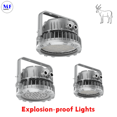Precio de fábrica 400W Foco Antiexplosión IECEx ATEX Aluminio Fundido IP66 IK08 Ángulo de haz opcional Industria Química de Petróleo y Gas Peligro LED Foco Antiexplosión