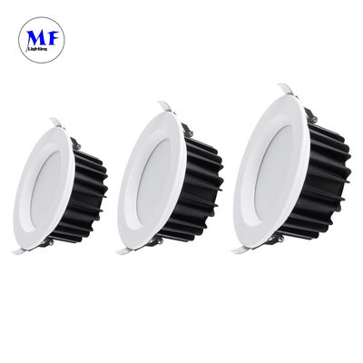 Precio de fábrica de aluminio fundido a presión 40W SMD Techo de luz baja reprimida Ugr<19 Triac antirreflejo 0-10V Dali-2 Dali Dt8 Tuya Zigbee Luz baja atenuable