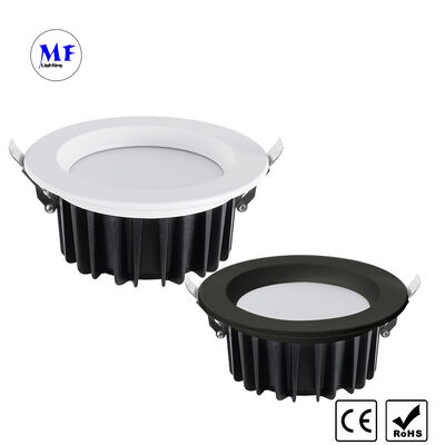 Luz descendente empotrada LED SMD de aluminio fundido a presión, regulable, inteligente, 5W/10W/25W/40W, 0-10V, Dali-2 Dt6 Dt8, Zigbee, Tuya, WiFi, IP40