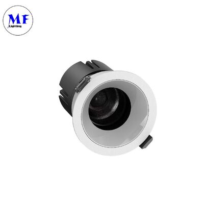 ETL controlador anti-brillo luz de fondo LED con relieve COB Chip 15°/24°/36°/55° Ángulo de haz 110-120LM/W Alta luminosidad 5CCT Luz de techo inclinable