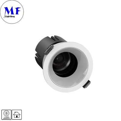 7W LED luz baja CRI90 alta LM 120lm/W ETL controlador 110Vac DIP 5CCT ajustable 200-240VAC Triac/0-10V/ Dali /dali-2 apagable retroceso luz baja LED anti-reflejo para espacios comerciales